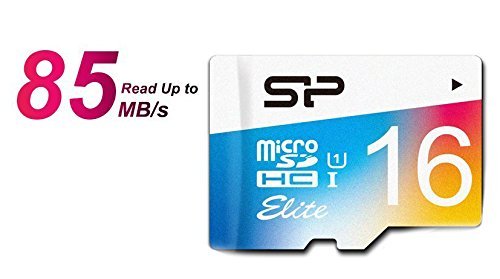 Silicon Power 16GB x 2 MicroSDHC UHS-1 Memory Card, with Adapter (SP032GBSTHBU1V73TW)