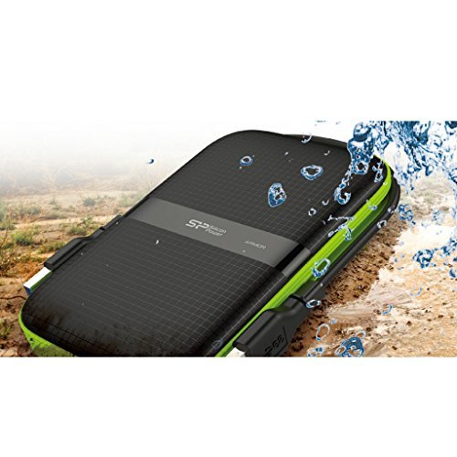 Silicon Power 2TB Rugged Armor A60 Military-grade Shockproof/Water-Resistant USB 3.0 2.5" External Hard Drive for PC, Mac, Xbox One, Xbox 360, PS4, PS4 Pro and PS4 Slim, Black