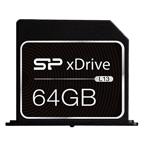 Silicon Power 64GB MicroSDXC Mac Expansion Card xDrive L13- Compatible with 13" MacBook Air/15" MacBook Pro (Retina Display)