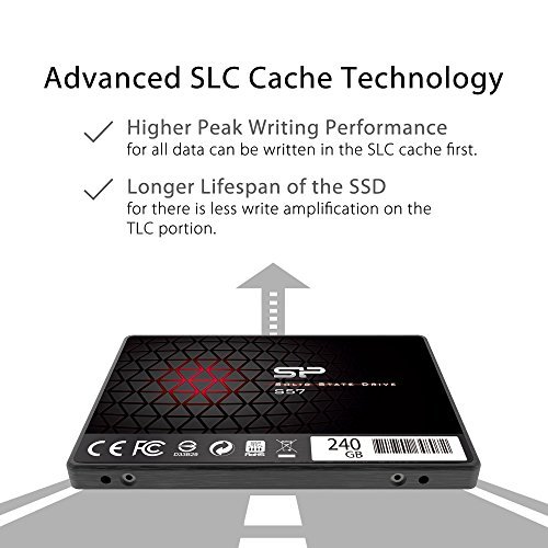 Silicon Power/Marvell Controller 240GB S57 (SLC Cache Boost with Read up to 500 MB/s) SATA III Internal Solid State Drive- Free-download SSD Health Monitor Tool Included