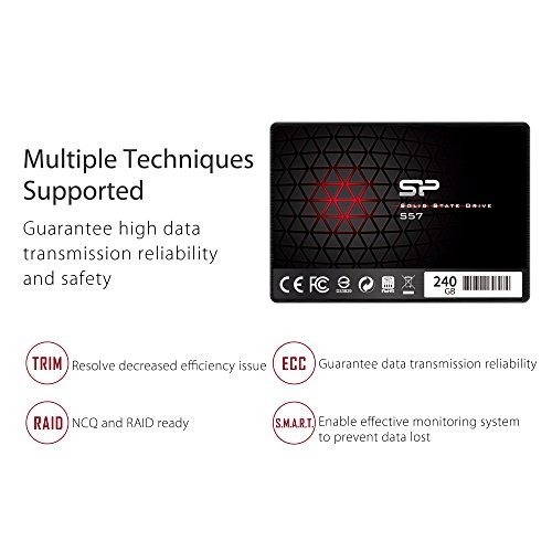 Silicon Power/Marvell Controller 240GB S57 (SLC Cache Boost with Read up to 500 MB/s) SATA III Internal Solid State Drive- Free-download SSD Health Monitor Tool Included