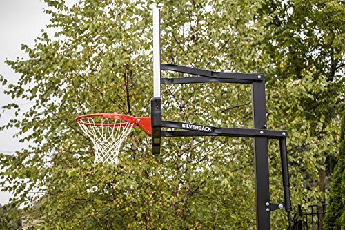 Silverback In-Ground Basketball System with Tempered Glass Backboard