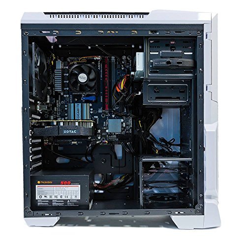 SkyTech ArchAngel GTX 1050 Ti Gaming Computer Desktop PC FX-6300 3.50 GHz 6-Core, GTX 1050 Ti 4GB, 8GB DDR3, 1TB HDD, 24X DVD, Wi-Fi USB, Windows 10 Pro 64-bit, White (GTX 1050 Ti Version)