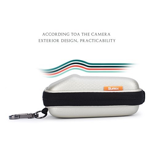 Sliver-white Hard Shock Resistant Compact Digital Camera Case For CANON PowerShot SX720 HS G9 X Nikon COOLPIX A900 W100 Panasonic Lumix DMC TZ80 TZ90 SONY Cyber-Shot DSC WX500 HX90 HX80 RX100