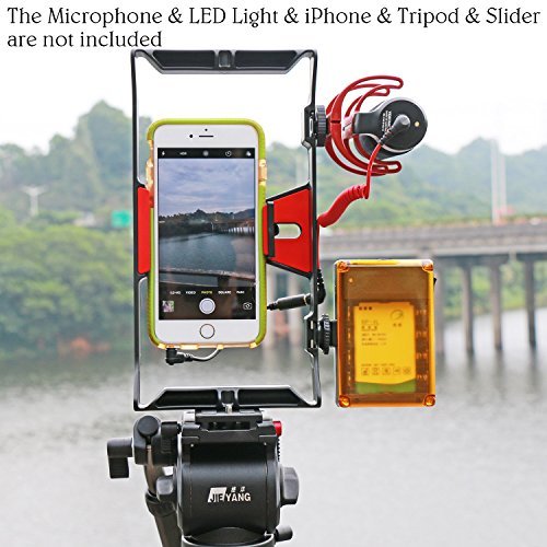 Smartphone Video Rig,Ulanzi iPhone Filmmaking Recording Vlogging Rig Case ,Phone Movies Mount Stabilizer for Mobile Phone Videomaker Film-maker Videographer for iPhone 7 Plus Sumsang