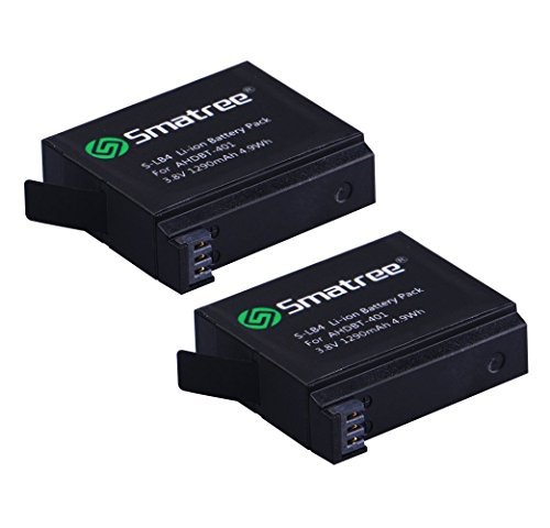 Smatree Battery (2 Pack) for Gopro Hero 4-[NOT for hero 5]