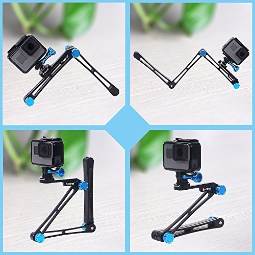 Smatree X1 Aluminium Foldable Multi-functional Pole/Monopod 3-Way Adjustable Selfie Stick for GoPro Hero 6/5/4/3+/3/Session,Action Cameras