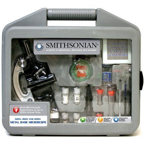 Smithsonian Microscope in Carrying Case 300x/600x and 1200x with slide kit NN22244