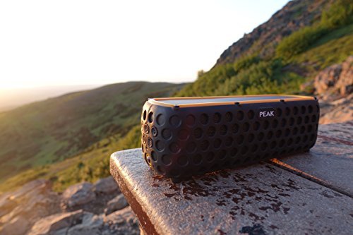 Solar Bluetooth Speaker - SOLARSOUND by Peak Wireless Audio, Waterproof, 30 HOUR BATTERY for biking camping backpacking and other outdoor activities, Universal ANDROID IPHONE IOS Compatibility