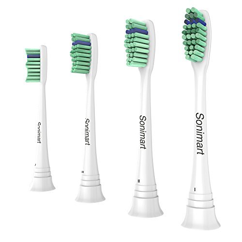 Sonimart Premium Replacement Toothbrush Heads for Philips Sonicare ProResults, 4 pack, fit...