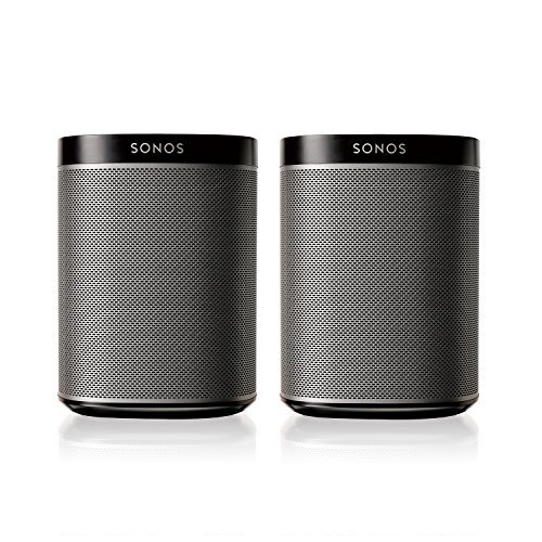 Sonos PLAY:1 2-Room Wireless Smart Speakersfor Streaming Music - Starter Set Bundle (Black)