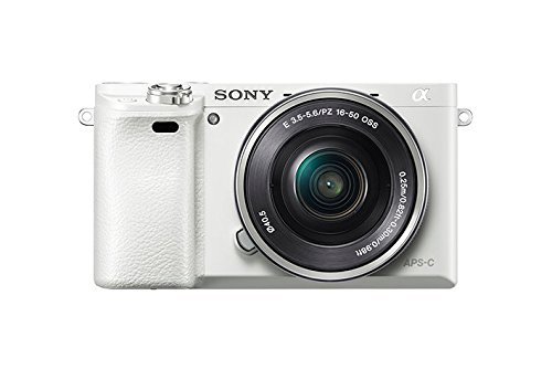 Sony Alpha a6000 Mirrorless Digital Camera with 16-50mm Power Zoom Lens (White)