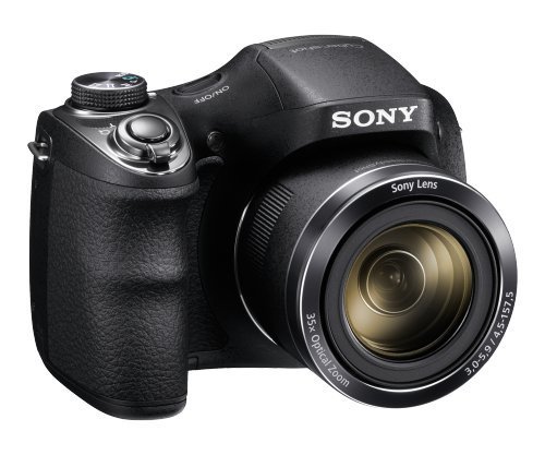 Sony DSC-H300/BM - 20.1MP High Zoom Point and Shoot Camera 35x Zoom - Black (Certified Refurbished)