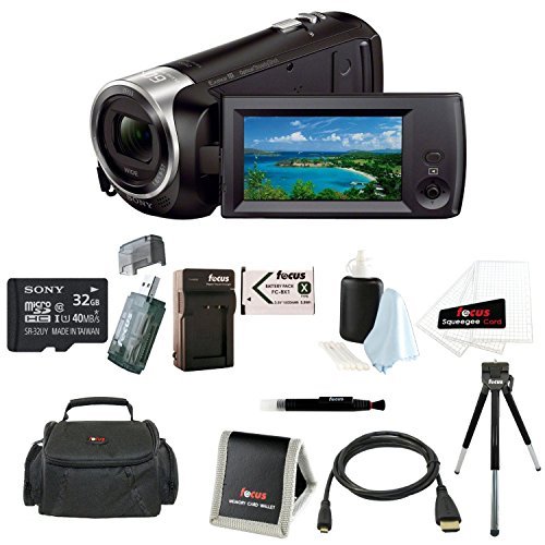 Sony HDR-CX405/B 9.2MP Video Recording Camcorder with 29.8mm Wide-Angle Carl Zeiss Zoom Lens (Black)