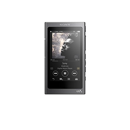 Sony NW-A35 16GB Walkman - Digital Music Player with Hi-Res Audio, Charcoal Black (2017 model)