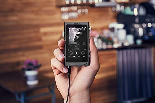 Sony NW-A35 16GB Walkman - Digital Music Player with Hi-Res Audio, Charcoal Black (2017 model)