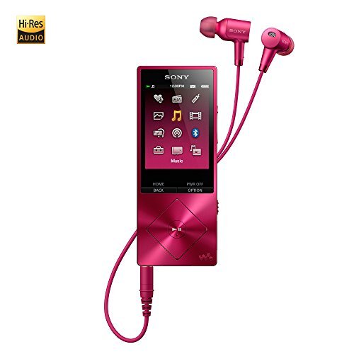 Sony NWA26HNPM 32GB Hi-Res Walkman Digital Music Player with Noise Cancelation, Pink