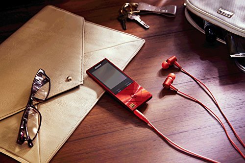 Sony NWA26HNRM 32GB Hi-Res Walkman Digital Music Player with Noise Cancelation, Red