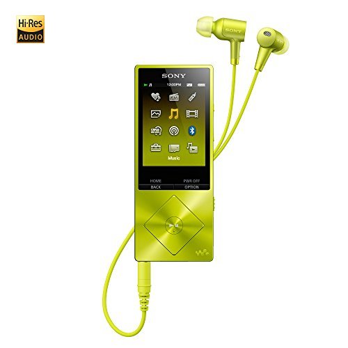 Sony NWA26HNYM 32GB Hi-Res Walkman Digital Music Player with Noise Cancelation, Green