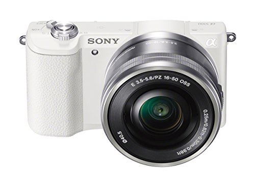 Sony a5100 16-50mm Mirrorless Digital Camera with 3-Inch Flip Up LCD (White)