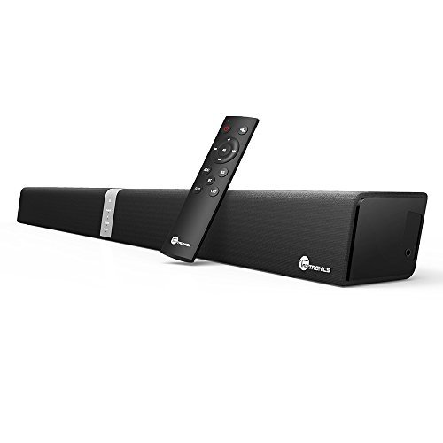 Soundbar, TaoTronics Sound Bar Wired and Wireless Bluetooth Audio ( 40 Watt Speaker,34-Inch, 2 Passive Radiators, Dual Connection Methods, Touch and Remote Control, Wall Mountable, Updated Version)