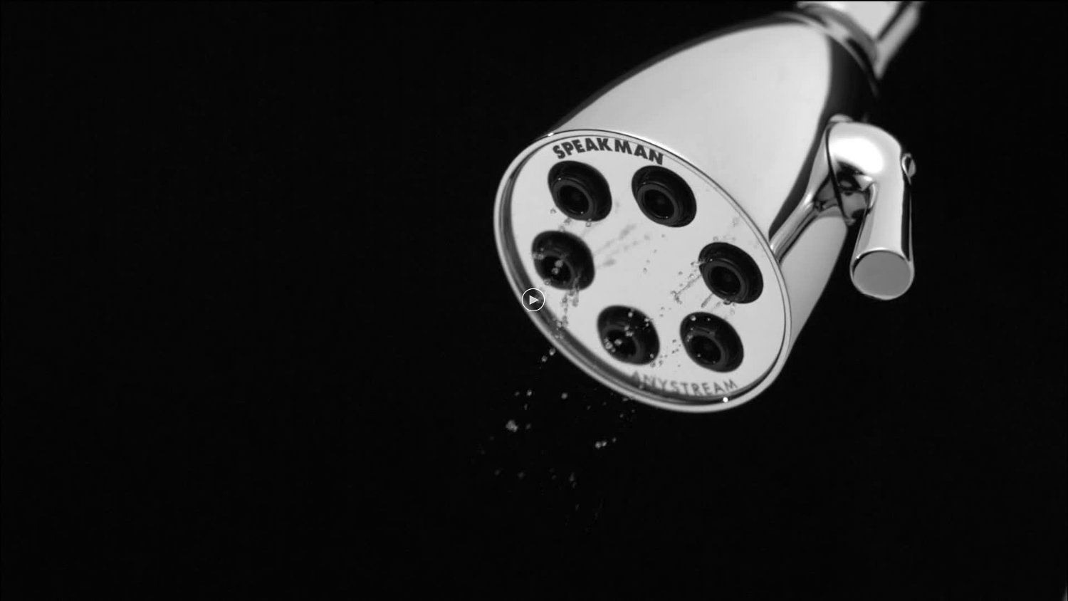 Speakman S-2252 Signature Icon Anystream High Pressure Adjustable 2.5 GPM Solid Brass Shower Head, Polished Chrome
