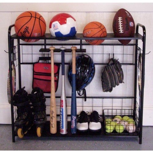 Sports Organizer-Hang bats, store balls, store outdoor shoes, keep all handy in one spot by HC