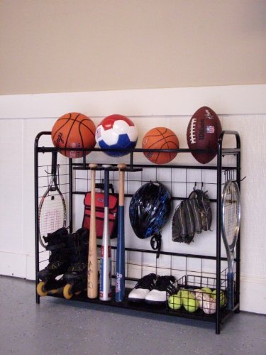 Sports Organizer-Hang bats, store balls, store outdoor shoes, keep all handy in one spot by HC