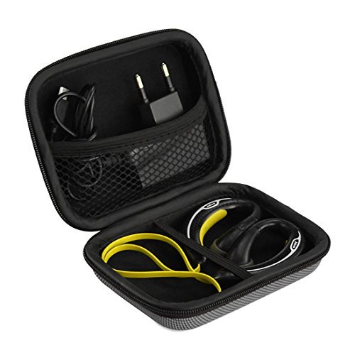 Sports Wireless Bluetooth Headset Carrying Case, Fit Jabra Sport Plus, Pulse, Step, Rox and Many Other / Sweat Proof Wireless Workout Earbuds Carrying Case (Gray)