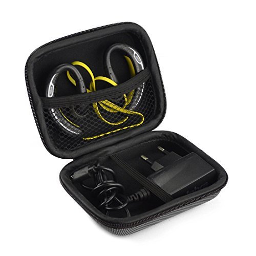 Sports Wireless Bluetooth Headset Carrying Case, Fit Jabra Sport Plus, Pulse, Step, Rox and Many Other / Sweat Proof Wireless Workout Earbuds Carrying Case (Gray)