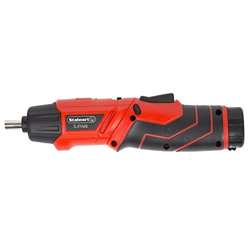 Stalwart 75-PT1000 Stalwart LED Rechargeable Pivoting Cordless Screwdriver Set (45 Piece), 3.6V