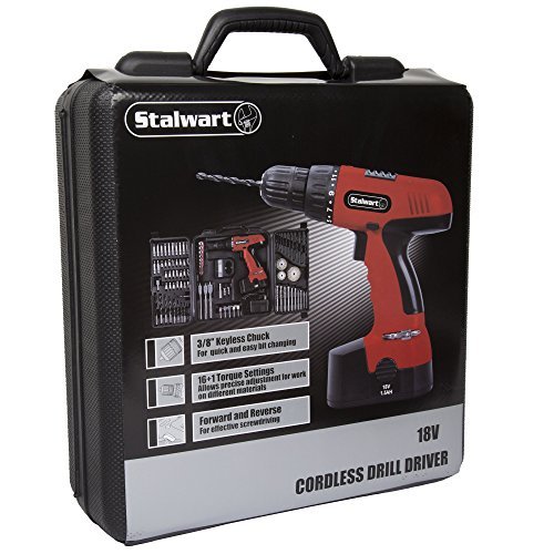 Stalwart 89-Piece 18V Cordless Drill Set