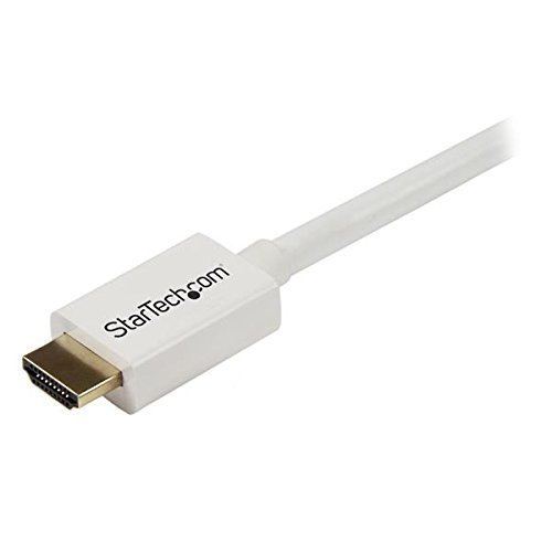 StarTech.com 3m 10 ft White CL3 In-wall High Speed HDMI Cable - Ultra HD 4k x 2k HDMI Cable - HDMI to HDMI M/M - Audio/Video, Gold-Plated