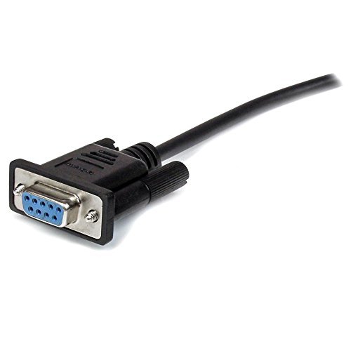 StarTech.com 3m Black Straight Through DB9 RS232 Serial Cable - DB9 RS232 Serial Extension Cable - Male to Female Cable