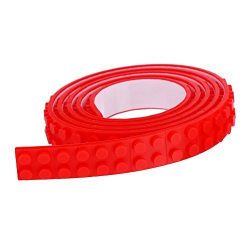 SuSenGo 3 Rolls Red Green Blue RGB 9.8Feet/3meter Loops Building Block Tape Roll Self-Adhesive