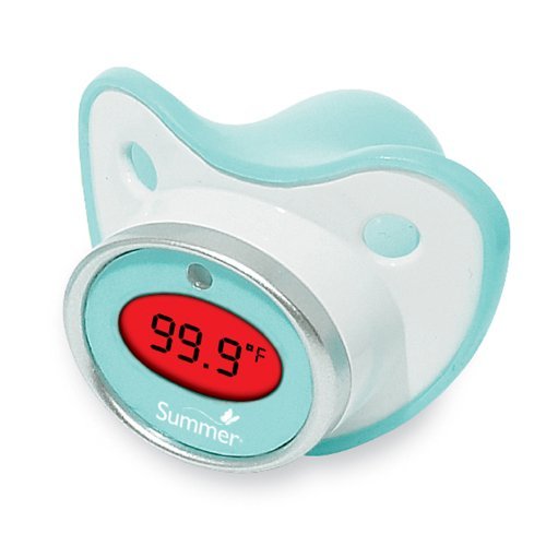 Summer Infant Pacifier Thermometer, Teal/White 