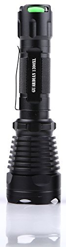 Supernova Guardian 1300XL Tactical Flashlight - Rechargeable Professional Series Ultra Bright LED Flashlight with Remote Pressure Switch and BrightStart Technology