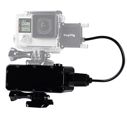 Suptig 5200mAh Waterproof Power Bank for GoPro Hero 6 Hero 5 Hero 4 Hero 3+ Hero3 Hero 4 session Hero 5 session and Yi action Sj camera Digital Camera and Smartphone