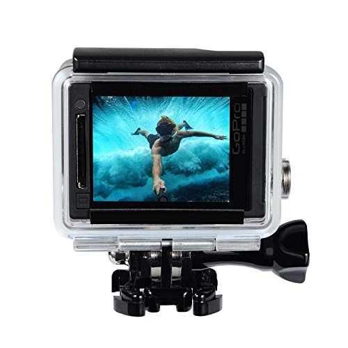 Suptig Replacement Waterproof Case Protective Housing for GoPro Hero 4, Hero 3+, Hero3 Outside Sport Camera For Underwater Use - Water Resistant up to 147ft (45m)