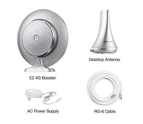 SureCall EZ 4G Plug-and-Play Cell Phone Signal Booster Kit for All Carriers 3G/4G LTE