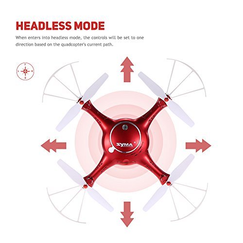 Syma X5UW Wifi FPV Drone with 720P HD Camera Live Video, Barometer Set Height, H/L Speed, Extra Battery RTF RC Quadcopter