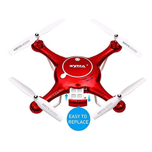 Syma X5UW Wifi FPV Drone with 720P HD Camera Live Video, Barometer Set Height, H/L Speed, Extra Battery RTF RC Quadcopter