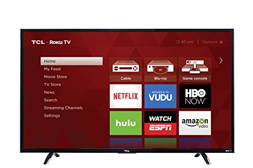 TCL 43UP130 43-Inch 4K Ultra HD Roku Smart LED TV (2016 Model)