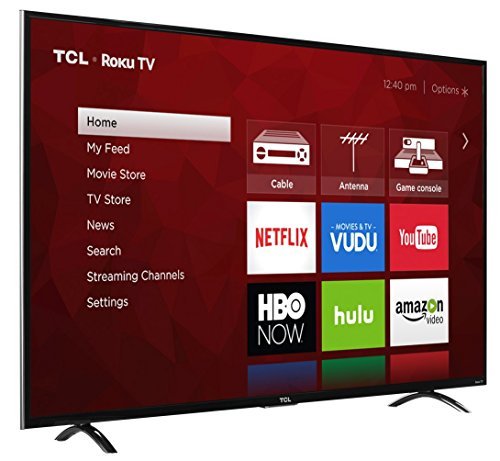 TCL 55P607 55-Inch 4K Ultra HD Roku Smart LED TV (2017 Model)