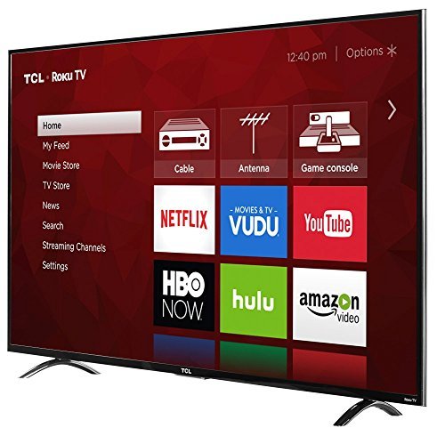 TCL 55P607 55-Inch 4K Ultra HD Roku Smart LED TV (2017 Model)