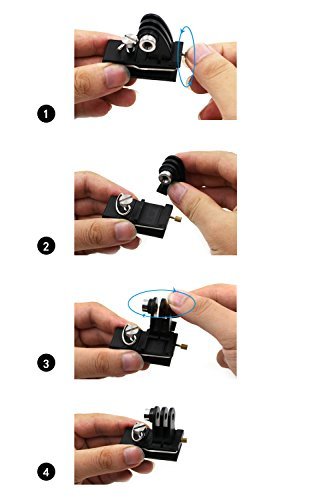 TELESIN Multi Functional Aluminum Alloy Cap Clip Baseball Hat Clamp Mount Backpack Clip for GoPro Hero2/3/3+/4,GoPro Hero 4 Session,Hero 5 Black,Hero 5 Session, Xiaomi Yi4K