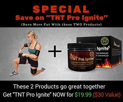 TNT Body Wraps for Arms and Slimmer Thighs - Lose Arm Fat & Reduce Cellulite - 4 Piece Kit