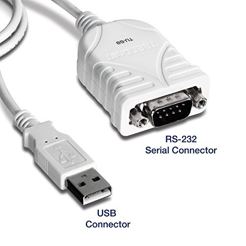 TRENDnet USB to Serial Converter, USB 1.1 to RS-232 Male (9-pin) DB9 Serial Cable, Prolific Chipset, Windows 10/8.1/8/7, Mac OS X 10.6 and Above, 24 inch length, TU-S9