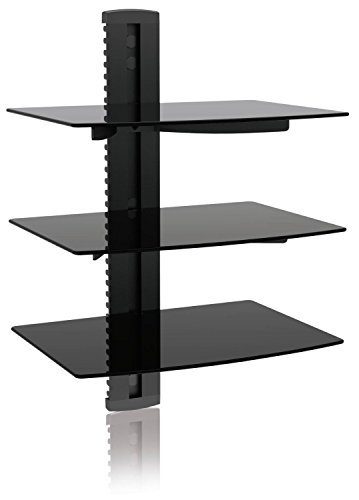 TV Mount, Ematic 3 Shelf TV Wall Mount Kit with Cable Organization for DVD Players, DVRs and Console Gaming Systems [ EMD213 ]