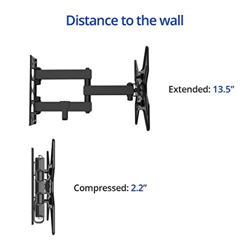 TV Wall Mount Bracket Full Motion Articulating Swivel & Tilt for most 13"-42" LED LCD Plasma Flat Screen Monitor